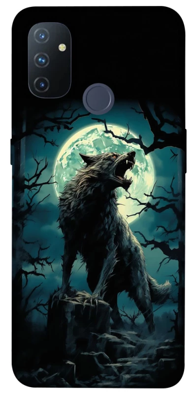Чехол на OnePlus Nord N100 Волк под луной фото 1 из 1