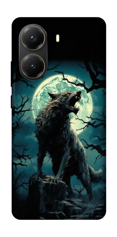 Чохол на Xiaomi Poco X7 Pro Вовк під місяцем фото 1 з 1
