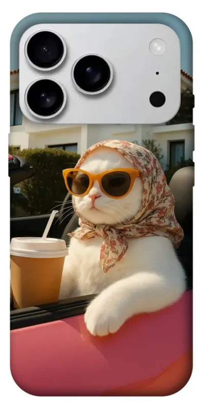 Чохол на Apple iPhone 18 Pro Max Stylish Cat Cruise фото 1 з 1