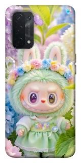 Чехол на Oppo A54 5G / A74 5G Labubu & Flowers ver.2 фото 1 из 1
