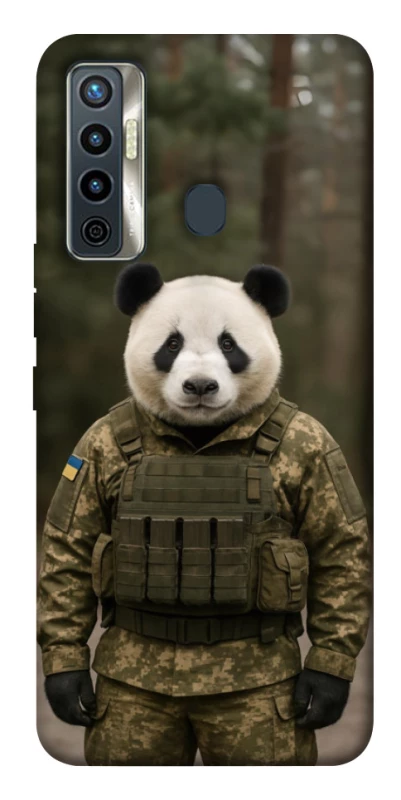 Чехол на TECNO Camon 17 Панда защитник фото 1 из 1