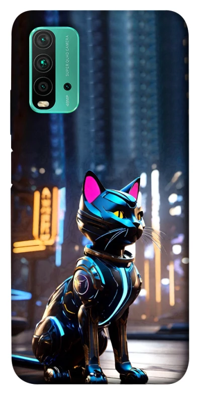 Чохол на Xiaomi Redmi Note 9 4G / Redmi 9 Power Cyber cat фото 1 з 1