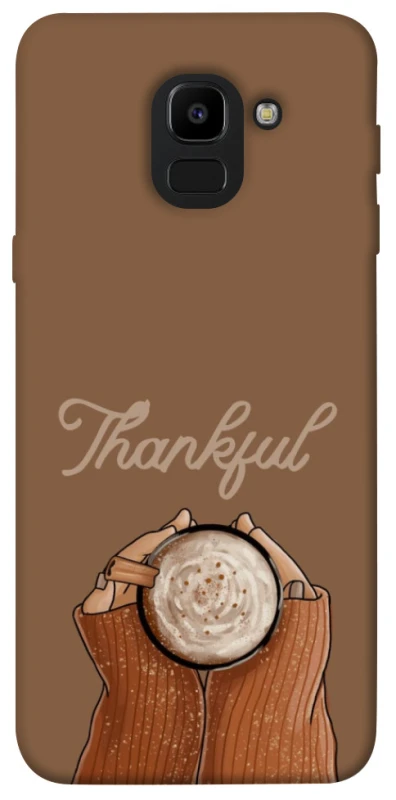 Чохол на Samsung J600F Galaxy J6 (2018) Thankful coffee фото 1 з 1