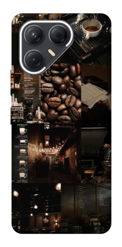 Чохол на TECNO Pova 7 Coffee collage ver.1 фото 1 з 1