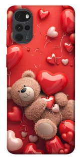 Чехол на Motorola Moto G22 bear in hearts фото 1 из 1