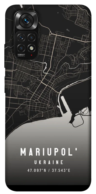 Чехол на Xiaomi Redmi Note 11 (Global) / Note 11S Mariupol map фото 1 из 1