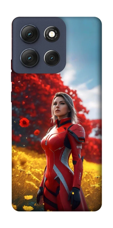 Чехол на Motorola Moto G86 Cyber space girl ver.5 фото 1 из 1