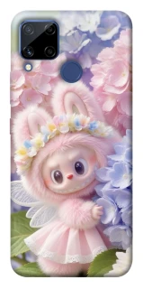 Чохол на Realme C15 Labubu & Flowers ver.1 фото 1 з 1