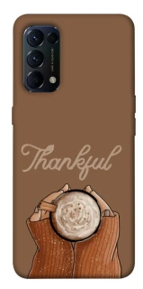 Чехол на Oppo Reno 5 4G Thankful coffee фото 1 из 1