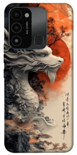 Чехол на TECNO Spark 8C white dragon фото 1 из 1