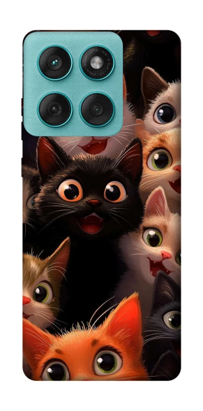 Чохол на Motorola Edge 60 Fusion happy cats фото 1 з 1