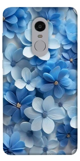 Чехол на Xiaomi Redmi Note 4X / Note 4 (Snapdragon) Синие цветы фото 1 из 1