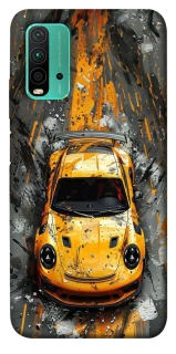 Чехол на Xiaomi Redmi Note 9 4G / Redmi 9 Power Drawn Porsche фото 1 из 1
