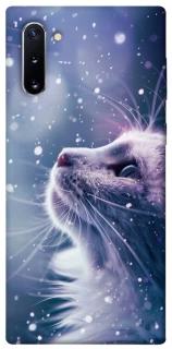Чехол на Samsung Galaxy Note 10 Snow cat фото 1 из 1