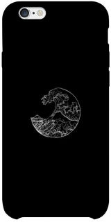 Чохол на Apple iPhone 6/6s plus (5.5") Black tsunami фото 1 з 1