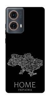 Чехол на Motorola Moto G85 Ukraine black map фото 1 из 1