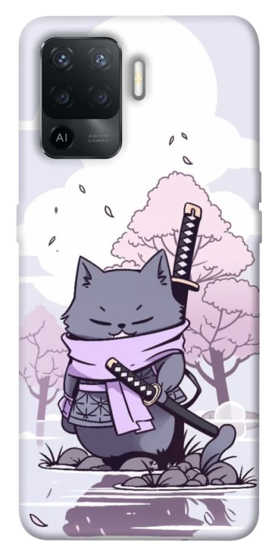 Чохол на Oppo Reno 5 Lite Samurai cat фото 1 з 1