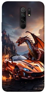 Чохол на Xiaomi Redmi 9 Сar and dragon фото 1 з 1