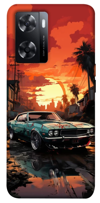 Чехол на Oppo A57s Car at sunset фото 1 из 1