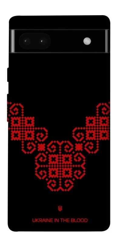 Чохол на Google Pixel 6a Чорно-червона вишиванка фото 1 з 1