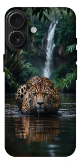 Чехол на Apple iPhone 17 (6.3") Leopard in water фото 1 из 1