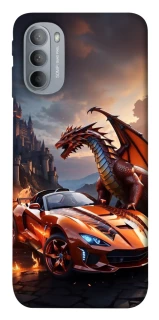 Чохол на Motorola Moto G31 Сar and dragon фото 1 з 1
