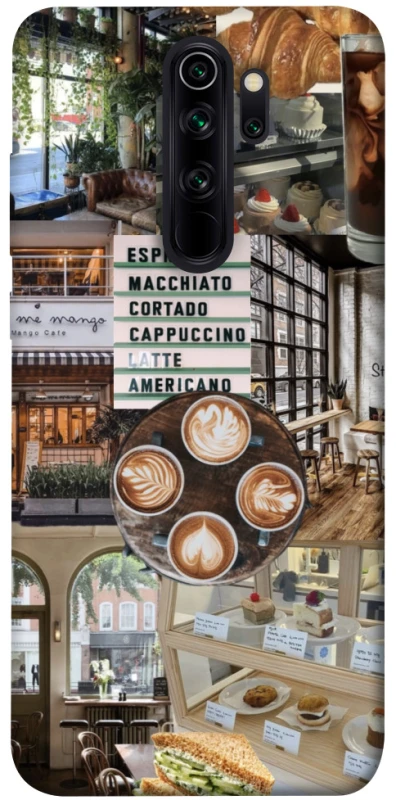 Чохол на Xiaomi Redmi Note 8 Pro Coffee collage ver.5 фото 1 з 1