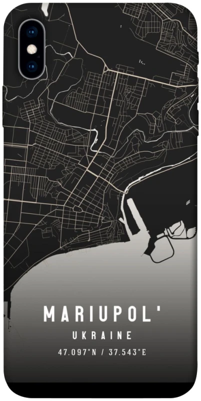 Чехол на Apple iPhone X (5.8") Mariupol map фото 1 из 1