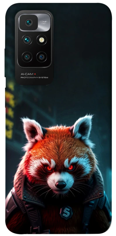 Чохол на Xiaomi Redmi 10 Cyber Red Panda фото 1 з 1