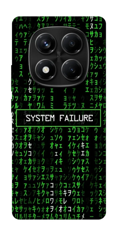 Чехол на Xiaomi Redmi Note 14 Pro 4G Matrix system failure фото 1 Чехол на Xiaomi Redmi Note 14 Pro 4G Matrix system failure фото 1 из 1