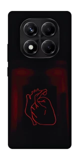 Чехол на Xiaomi Redmi Note 14 Pro 5G Красное сердце фото 1 из 1
