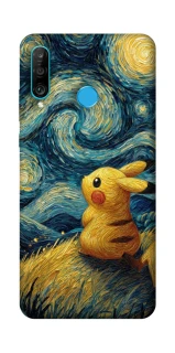 Чехол на Huawei P30 lite Pikachu and Van Gogh фото 1 из 1