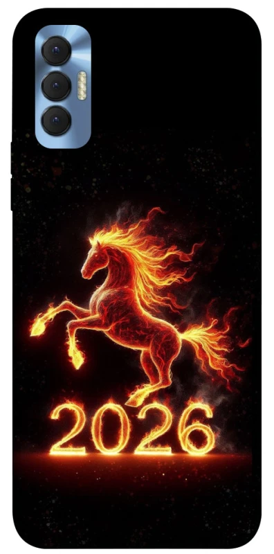 Чехол на TECNO Spark 8P Red Fire Horse ver.1 фото 1 из 1