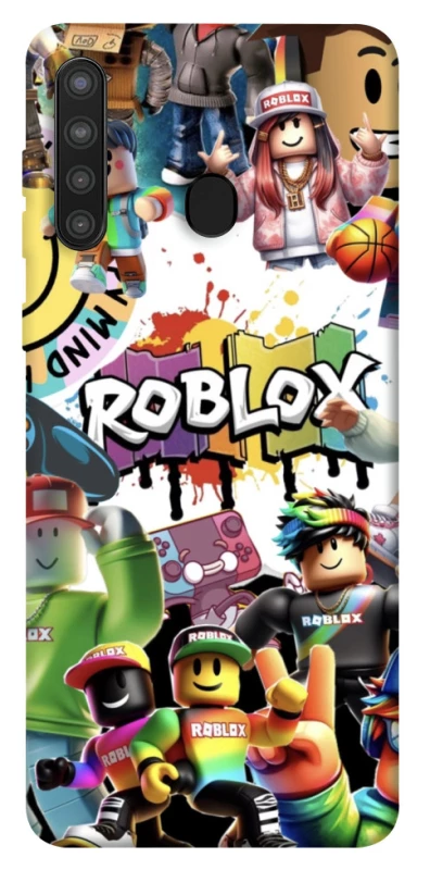 Чохол на Samsung Galaxy A21 Roblox Characters Collage фото 1 з 1
