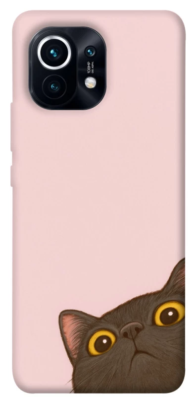 Чехол на Xiaomi Mi 11 Peeping cat фото 1 из 1