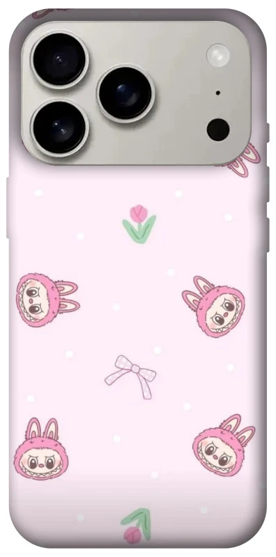 Чехол на Apple iPhone 17 Pro (6.3") Labubu Flower фото 1 из 1