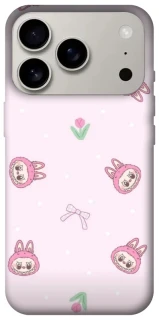 Чехол на Apple iPhone 17 Pro (6.3") Labubu Flower фото 1 из 1