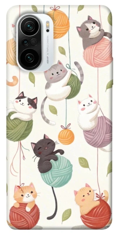 Чехол на Xiaomi Redmi K40 / K40 Pro / K40 Pro+ / Poco F3 Funny Kittens фото 1 из 1