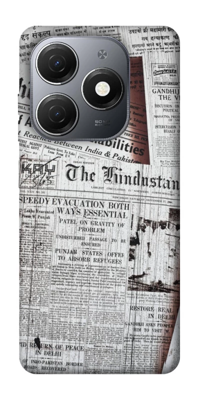 Чохол на TECNO Spark 20 Газети фото 1 з 1