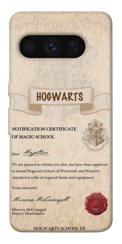Чехол на Google Pixel 8 Pro The Hogwarts acceptance letter фото 1 из 1