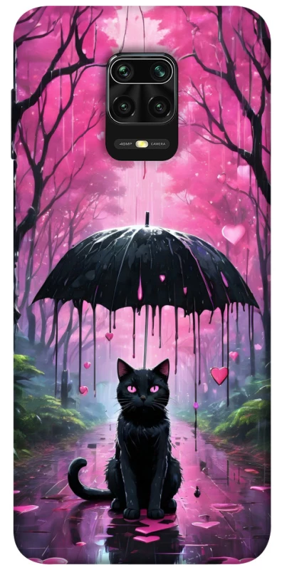 Чохол на Xiaomi Redmi Note 9s / Note 9 Pro / Note 9 Pro Max Black cat фото 1 з 1