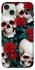 Чохол на Apple iPhone 15 Plus (6.7") skull and rose фото 1 з 1