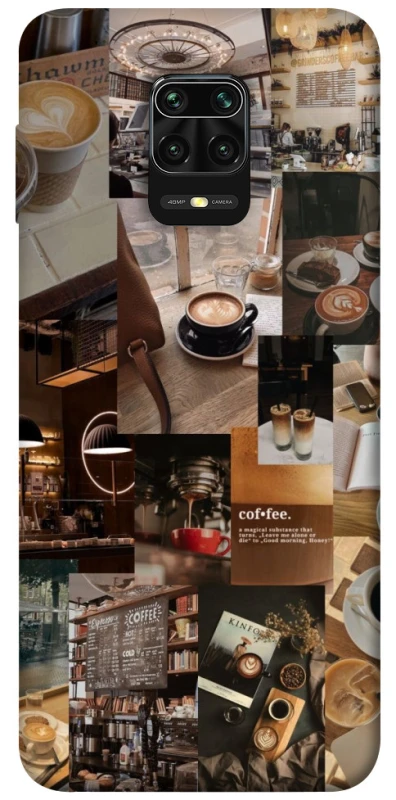 Чехол на Xiaomi Redmi Note 9s / Note 9 Pro / Note 9 Pro Max Coffee collage ver.2 фото 1 из 1