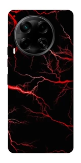 Чехол на TECNO Camon 30 (CL6) Красная молния фото 1 из 1