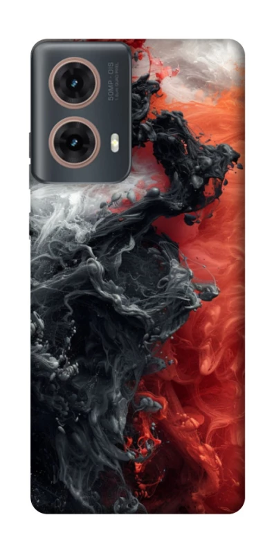 Чохол на Motorola Moto G85 Black and Red фото 1 з 1