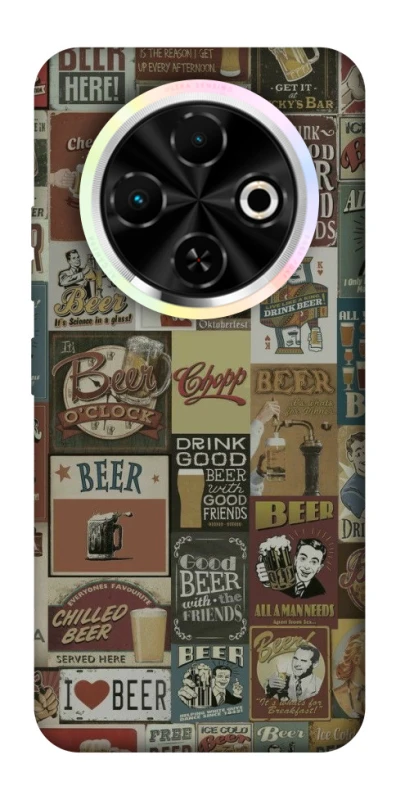 Чохол на TECNO Spark 30C Retro collage ver.1 фото 1 з 1