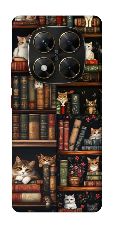 Чохол на Xiaomi Poco X7 Cats & Books фото 1 з 1
