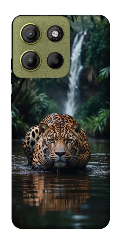 Чохол на Motorola Moto G15 4G Leopard in water фото 1 з 1