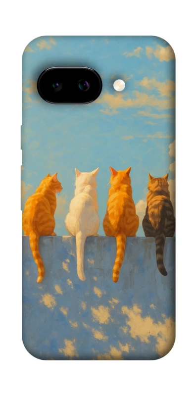 Чехол на Google Pixel 9a cats on wall фото 1 Чехол на Google Pixel 9a cats on wall фото 1 из 1