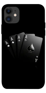 Чохол на Apple iPhone 11 (6.1") Black Cards фото 1 з 1